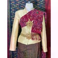 ราคา Thailand ผ้าสไบ ผ้าเบี่ยง ผ้าพันคอแพรวาพิมพ์ลาย (1731691883605100030)