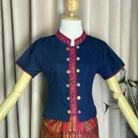 ราคา เสื้อภูไททรงครอป | Phu Thai shirt (1732200323496183197)