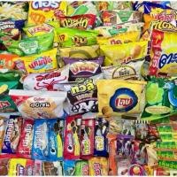 ราคา เซตขนม สุ่มขนม60ชิ้น (ใหญ่5บาท20ชิ้น)+(เล็ก1-3บาท40ชิ้น) สุดคุ้มมม Snack (1732478773584168359)