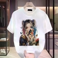 ราคา [COD] เสื้อยืดOversized สกรtees | อินสตาแฟชั่นThai Street × Harley Quinn Art, สวมสบายน่ารัก, ผ้าม Soft Breathable, Unisex Fit เหมาะทุกฤดู, สีบู๊ท100% S - 3XL, 3D Neon + NFT (1732299059594888975)