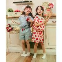 ราคา Mix Me เสื้อเชิ้ตปกหยัก กางเกงขาสั้น ลายแอปเปิ้ล(ผ้า JERSEY100%Cotton) / สีฟ้า(ผ้า Oxford) หญิง อายุ 1-7 ปี รุ่น 500364 (1732392963760621435)