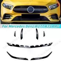 ราคา คิ้วกันชนท้ายด้านหน้าของรถ, ชุดตัวรถกระจังหน้าแยก, สำหรับ Mercedes Benz W177 A35 A180 A200 A220 A250 AMG, ปี 2019-2023, พร้อมกระจังหน้า Diffuser (1732297663643944450)