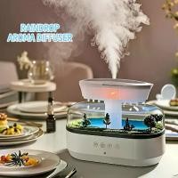 ราคา Diffuser ดีไซน์หยดน้ำฝน เรียบหรู เงียบ และชวนสนใจอย่างมาก เครื่องทำความชื้นอัลตราโซนิก, ปลั๊ก US, เหมาะสำหรับใช้ในบ้านและห้องนอน, สร้างบรรยากาศที่เงียบสงบ, พร้อมฟังก์ชั่นสเปรย์หมอก (173231694176613287