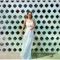 ราคา MIRA VALENTINA dress เดรสลินินเว้าเอวสายเดี่ยวผูกหลัง (color+) (1729667558559549615)