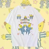 ราคา [ ส่งฟรี ] WS0400 เสื้อยืดโอเวอร์ไซส์ เสื้อยืดเกาหลี ผ้าคอตตอน 100% เสื้อยืด กล้วยหอมจอมซน WAFFLE STUDIO ขายดี (1731850329764562648)