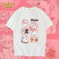 ราคา [ ส่งฟรี ] WS0100 เสื้อยืดโอเวอร์ไซส์ เสื้อยืดเกาหลี ผ้าคอตตอน100% เสื้อยืด Marie มารี แมวมารี WAFFLE STUDIO (1731715594104833482)