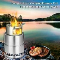 ราคา Camp Fire Stove Wood Gas Survival Stoveเตาชีวมวล เตาสนามเดินป่า สแตนเลส พกพาสะดวกเตาสนามเตาถ่าน เตาเดินป่า สำหรับ 4-6 คน (1729718927363246197)