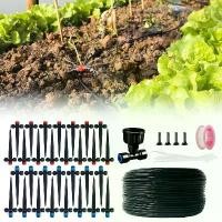 ราคา ระบบน้ำหยด 98 ฟุต ชุดน้ำหยดในสวน DIY ระบบน้ำหยดอัตโนมัติสำหรับพืชในสวน (1732070669000214452)