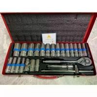 ราคา ชุดบล็อกยาว 6เหลี่ยม Euro king tools 24 ตัว/ชุด ขนาด 1/2" เกรดเยอรมัน CR-V ของแท้ 100% ลูกบล็อก ลูกบล็อกยาว (1732472918527345690)