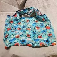 ราคา ถุงผ้า พับเก็บได้ กระเป๋าผ้า Elmo cookie monster sesame street shopping bag แนะนำ (1731644996381541539)