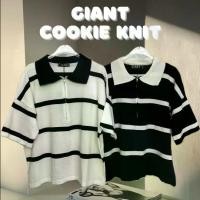 ราคา Giant cookie knit เสื้อไหมคอปก oversize (1730035016217889433)