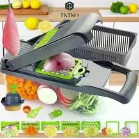 ราคา TKTKO พร้อมส่งเครื่องสไลด์ผัก 16IN1 ที่ปอกแตงโม grater เครื่องซอยหอม vegetable cutter เครื่องสไลดผัก ที่ซอยกะหล่าปี เครื่องสไล์ ผุัก เครื่องหั่นพริก เครื่อง หันหอม ชุดเครื่องตัดผ (1732283696452764897)