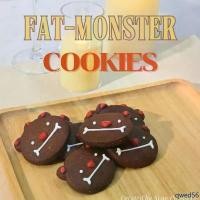 ราคา Fat monster cookie คุ๊กกี้บัตเตอร์ เนยแท้ 100% หอม กรอบ อร่อย คุ๊กกี้ มอนเสตอร์ ขนาด 6 cm สินค้าดี (1732317455325890484)