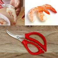 ราคา กรรไกรแกะกุ้ง อุปกรณ์ปอกเปลือกกุ้ง ปู รุ่น Prawn-cutter-curve-sriossor-00d-J1 ที่ หั่น เนื้อ สไลด์ มีด แกะสลัก ผัก และ ผลไม้ (1731267967721703364)