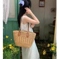 ราคา พร้อมส่ง 2 สี กระเป๋าสาน ทรงshopping bag ใบใหญ่ สานลาย สายหนัง มีซับใน P228 สินค้าแนะนำ (1731920804766385687)