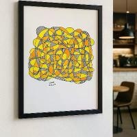 ราคา ภาพปริ้นท์ศิลปะ Abstract A4 ไม่มีกรอบ งานศิลปะ Abstract Print ขนาด A4 (Wall Art) (1732346487668311268)