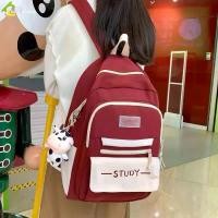 ราคา XWGSQO สินค้าขายดี Fashion backpack school bag female backpack 29.5x15x43 cm men backpack 5 colors choice student backpack (1732299124659094919)