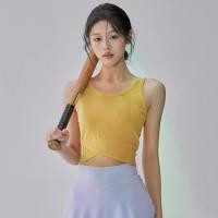 ราคา เสื้อกั๊กกีฬา สาวฟิตเนส มีแผ่นรองหน้าอก กันกระแทก ระบายอากาศ บราวิ่ง สลิมมิ่ง แขนกุด เสื้อโยคะ แจ๊กเก็ต ATK เสื้อกั๊กแขนกุด binder เสื้อกระเช้าไซส์ใหญ่ (1731390444796741508)