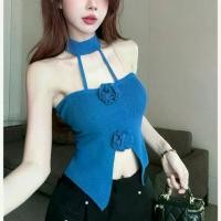 ราคา เสื้อกั๊กสายคล้องคอแบบเชือกแขวนคอ, Dopamine, สำหรับผู้หญิง, เสื้อท่อนบนเปิดไหล่เผ็ดฤดูร้อน, เสื้อสายเดี่ยวเซ็กซี่ เสื้อ baby tee เสื้อ กราม เสื้อ ยืด รัด รูป binder เ ส ื (1731225534623418007)