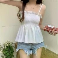 ราคา เสื้อกล้ามสายเดี่ยว สำหรับผู้หญิง มี 6 สีให้เลือก สไตล์สวย ใส่สบาย เสื้อ baby tee เนื้อเสือโคร่ง เสื้อ คอถ่วง ไฮโซ เสื้อ สียีนส์ เสื้อ คอปาด เสื้อ กราม binder เ ส ื ้ (1732323975047186851)