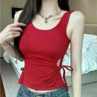 ราคา เสื้อชั้นใน สไตล์ โชว์เอว สำหรับผู้หญิง มีแผ่นรองหน้าอก น่ารัก เซ็กซี่ เสื้อแขนกุดด้านใน ผูกเอว [COD] binder (1731189720657331806)