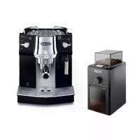 ราคา De'Longhi เครื่องชงกาแฟ ชุด Set 2: เครื่องชงกาแฟเอสเพรสโซ EC820.B + เครื่องบดเมล็ดกาแฟ KG79 (1732089064897742048)