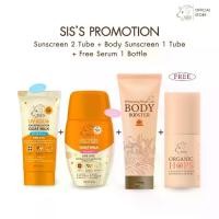 ราคา ชุด Set ครีมกันแดดนมแพะ 2 หลอด + ครีมกันแดดนมแพะผิวกาย 1 หลอด แถมเซรั่ม 1 ขวด (1732159988083099167)