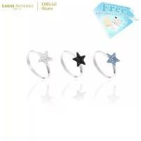 ราคา Louis Montini (Jewelry) Sterling Silver 925 Ring แหวนเงินแท้ 92.5% แหวนผู้หญิง รูปดาว LJRG17 สินค้าดี (1731843891879053122)