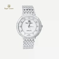 ราคา นาฬิกาข้อมือผู้หญิงเล็กๆกันน้ำ ล้อมเพชร แบรนด์เนมแท้ Royal Crown รุ่น 3650M - Vayo Jewelry (1729850497998686629)