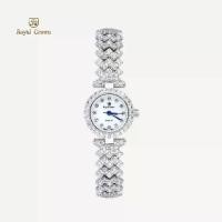 ราคา นาฬิกาข้อมือผู้หญิงเล็กๆกันน้ำ ล้อมเพชร แบรนด์เนมแท้ Royal Crown รุ่น 6305L - Vayo Jewelry (1729780951813163429)