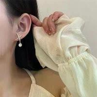 ราคา ส่งฟรี Sweetssparkles ต่างหูเกาหลี ต่างหู ก้านเงินแท้ ชุบทอง 14k ประดับคริสตัล Earring Fashion DM00020 ที่นิยมมากที่สุด (1731916310239938287)