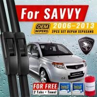 ราคา ใบปัดน้ำฝน คุณภาพ OEM สำหรับ Proton SAVVY ปี 2006-2013 เงียบ ทนทาน เปลี่ยนได้มีให้เลือก 22" และ 16" J-Hook ชุด 2 ชิ้น (1731948448657409119)