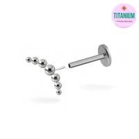 ราคา Bubble Ball Titanium Flatback Earring (1ชิ้น) สร้อย คอทอง ไมครอน (1732249554715183018)
