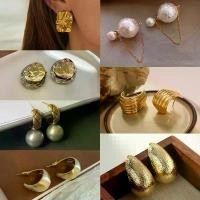 ราคา LITAZSTYLE : EARRING COLLECTION ต่างหู ต่างหูพรีเมี่ยม ต่างหูเเฟชั่น COD ทอง ชุบ มี ประกัน สร้อยคอผีเสื้อ แหวน นาฬิกา hoop earring หู แม่เหล็ก katherine pierce necklace fla (1731629646938015949)