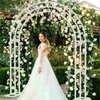 ราคา ซุ้มไม้เลื้อย ซุ้มกุหลาบ ซุ้มประตู ซุ้มงานแต่ง Heavy Strong Metal Wedding Arch Garden Arbor Backdrop Stand (1732405886497949363)