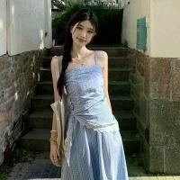 ราคา เดรสเกาะอก ลายสก๊อตสีน้ำเงิน ดีไซน์สไตล์ฝรั่งเศสสุดหรู เดรสเรียบหรู เหมาะสำหรับฤดูร้อน มาใหม่ สไตล์วันหยุด ชุดพรหม rania ball gown wedding dress (1732219224164697770)