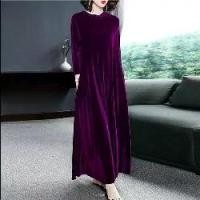 ราคา เดรสกำมะหยี่ ทรงหลวม เรียบหรู พลัสไซส์ แฟชั่นโนเบิล แขนยาว คอปก ปกเสื้อ พยุงหน้าท้อง ดีไซน์กระเป๋าคลุมกลาง ยาวปานกลาง pearl wedding dress จ้า princess tiana blue งาน black korean (1732140701456893621)