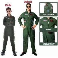 ราคา คอสเพลย์ภาพยนตร์ Top Gun, เครื่องแบบกองทัพอากาศอเมริกัน, ชุดฮัลโลวีนสำหรับผู้ชาย, จั๊มสูทนักบินทหาร สีเขียวทหาร, ขนาดผู้ใหญ่ (1731525531977025433)