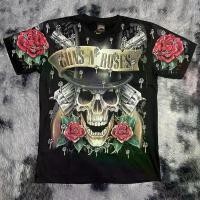 ราคา เสื้อยืด Gun N' Roses, OVP, พิมพ์หน้าจอ (ฉลาก RockTees เรืองแสง), ผ้าฝ้าย 100%, สำหรับผู้ชาย, เสื้อผ้าผู้ชาย, การออกแบบ Guns N' Roses (1732154911587665367)
