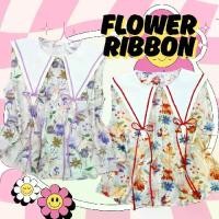 ราคา Flower Ribbon shirt (อก46) เสื้อแขนกุดคอบัวลายดอกไม้แต่งโบว์ (1730230828561042073)
