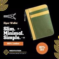 ราคา กระเป๋าใส่นามบัตร พร้อมช่องซิป หนังวัวแท้100% Card holder ซองใส่นามบัตร 9 ช่อง ขนาดกะทัดรัด คลังสินค้า (1731868718950877088)