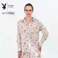 ราคา PLAYBOY WONDER & PLAY เสื้อเชิ๊ตผ่าหน้าแขนยาว ผ้าพิมพ์โลโก้ทั้งตัว P1WT253SF007BE (1732125004844598503)