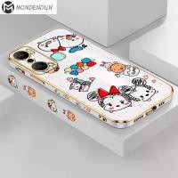 ราคา สายคล้องฟรี DH068 + เคสโทรศัพท์มือถือสำหรับ Infinix Hot 20 Play X6825 การ์ตูนน่ารัก มิกกี้ มินนี่เมาส์ หมีพูห์ เคสลายขอบสี่เหลี่ยม (1729610491787905669)