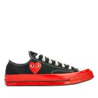 ราคา Club 21 – COMME des GARÇONS PLAY – Converse Low-Top Chuck70 Red Sole (Black) (1732441269173126492)