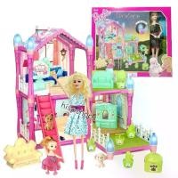 ราคา Barbie House play set บ้านตุ๊กตาบาร์บี้ จากการ์ตูนเรื่องบาร์บี้ งานสวย น่ารักมากๆ ค่ะ (1729740849103211000)