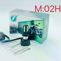 ราคา M-02H Motorcycle LED headlight 4 chip 42W 6500K 4400lm. H4 headlight modified motorcycle can fit all motorcycle models (1732061792045794314)