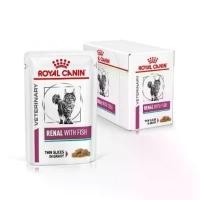 ราคา ยกกล่อง 12 ซอง Royal canin Renal With Fish Pouch อาหารเปียกแมวโรคไต (1731908415761384900)