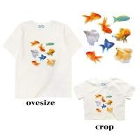 ราคา resign studio - เสื้อ crop/oversize ลาย Fish Fish แนะนำ (1732201536004654356)