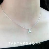ราคา สร้อยและจี้หางปลาเงินแท้92.5% | Square necklace and Fish Tail Silver S925 (ภาพถ่ายจากสินค้าจริง) (1731253040053521285)