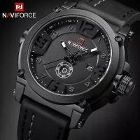 ราคา นาฬิกาข้อมือผู้ชาย NAVIFORCE ของแท้ 100% ทำจากหนัง กันน้ำ เหมาะสำหรับเล่นกีฬา ชาย Jam tangan (1732227814080873487)